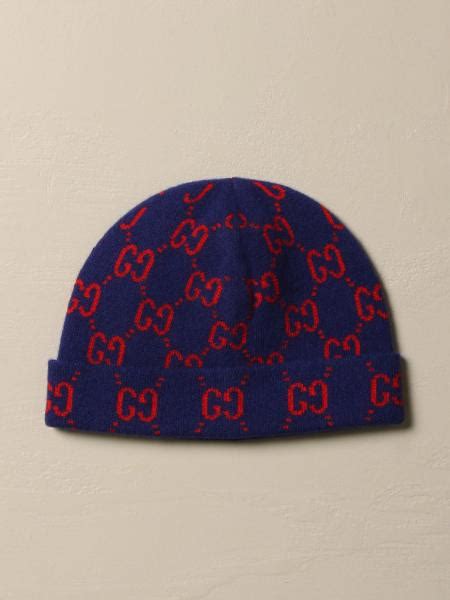 blue gucci beanie|authentic gucci hat.